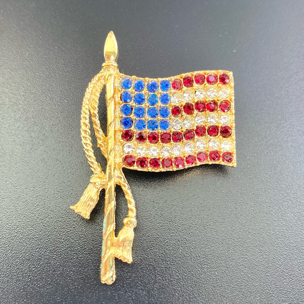 American Flag Pin Brooch